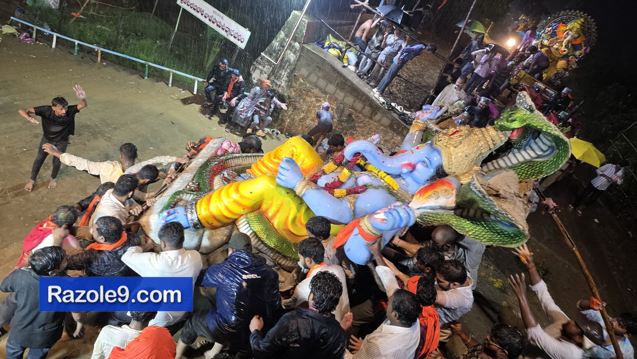 Razole Taluka Ganesh Nimajjanam
